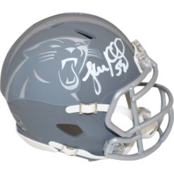 Luke Kuechly Autographed Carolina Panthers Slate Mini Helmet Beckett 48854
