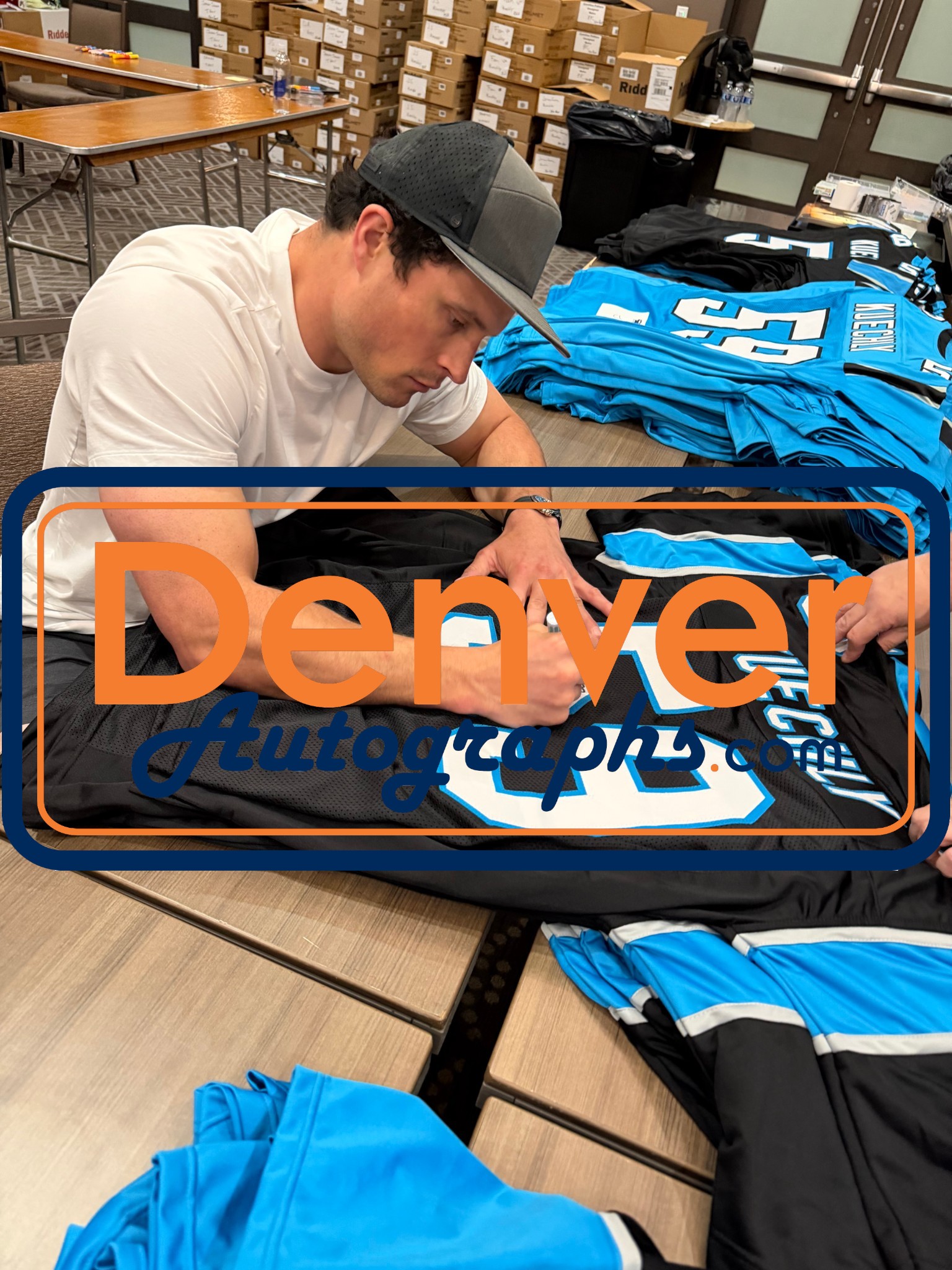 Luke Kuechly Autographed Pro Style sz XL Black Jersey HOF Beckett Witness 56888 6 Luke Kuechly Autographed Pro Style sz XL Black Jersey HOF Beckett Witness 56888