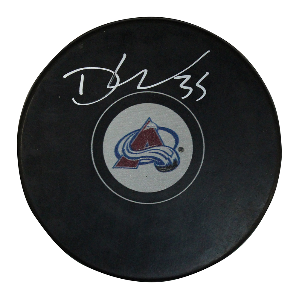Darcy Kuemper Autographed/Signed Colorado Avalanche Logo Puck Beckett