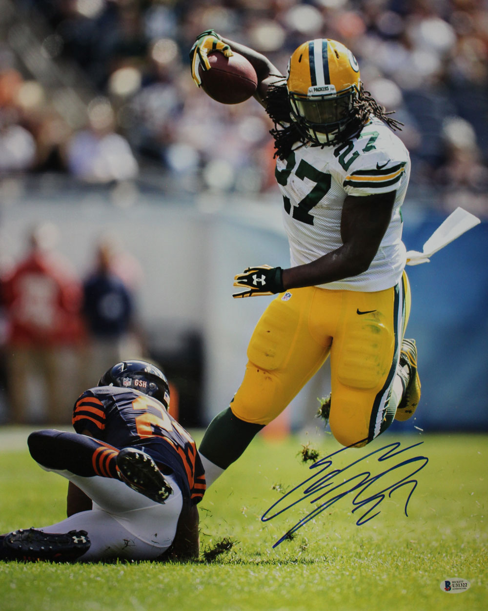 Eddie Lacy Autographed/Signed Green Bay Packers 16x20 Photo BAS 29136