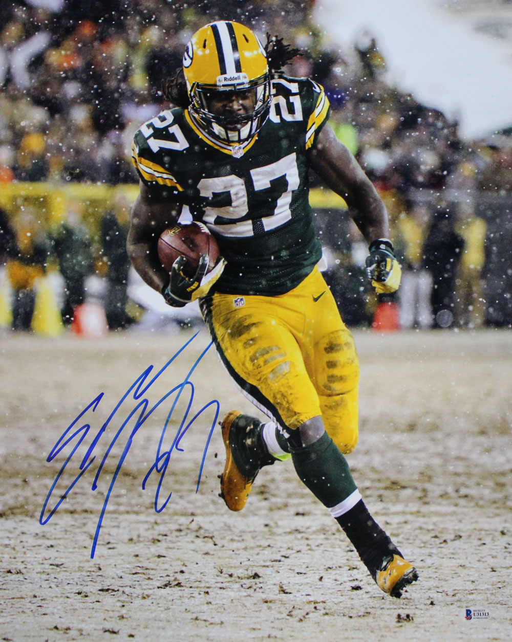 Eddie Lacy Autographed/Signed Green Bay Packers 16x20 Photo BAS 29137