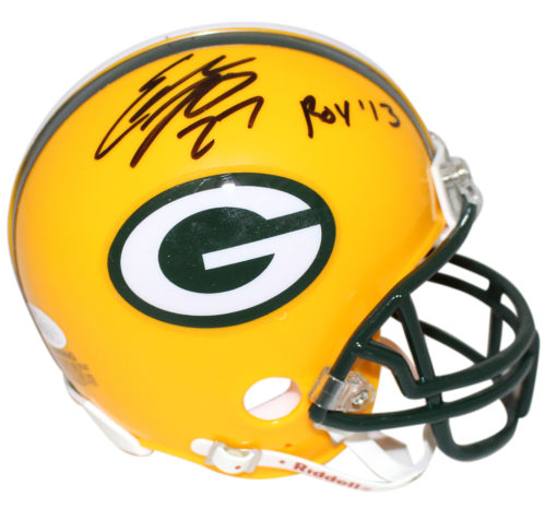 Eddie Lacy Autographed/Signed Green Bay Packers Mini Helmet ROY 13 JSA 24467