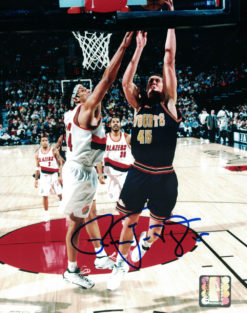 Raef LaFrentz Autographed/Signed Denver Nuggets 8x10 Photo 24251 PF