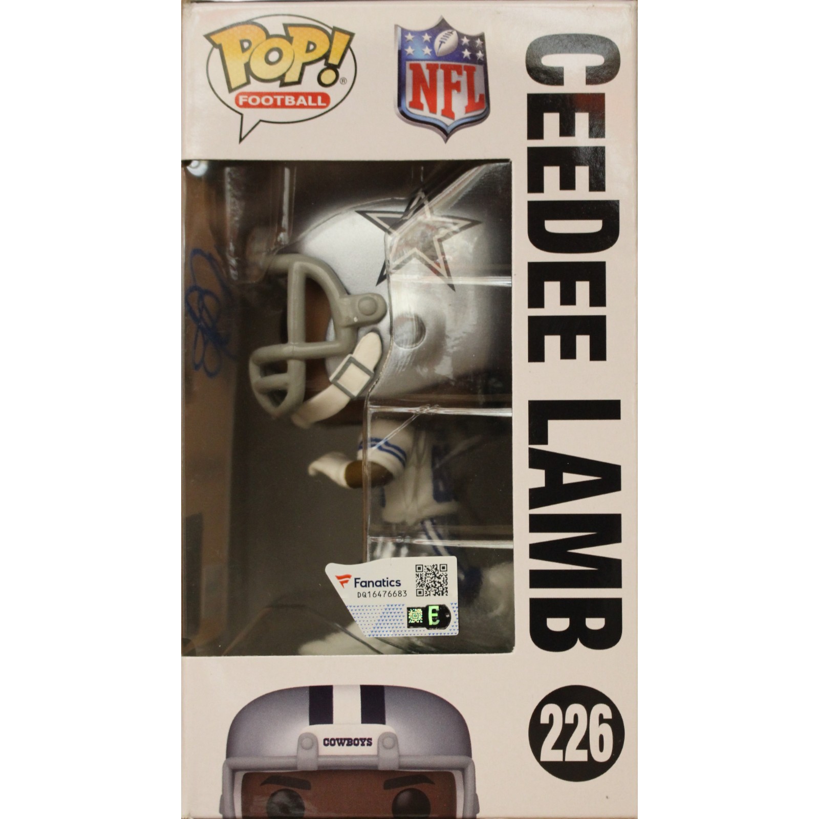 CeeDee Lamb Autographed/Signed Funko Pop! Fanatics FAN 44694