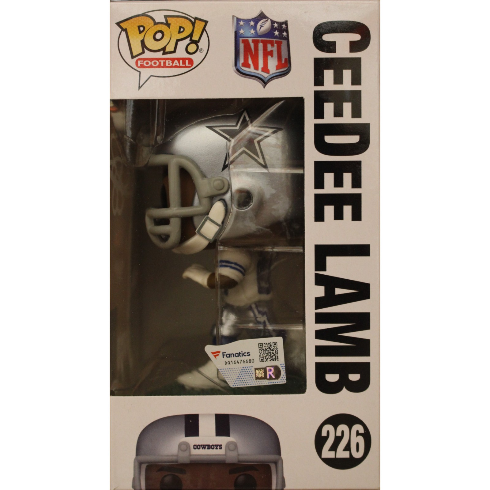 CeeDee Lamb Autographed/Signed Funko Pop! Fanatics FAN 44695