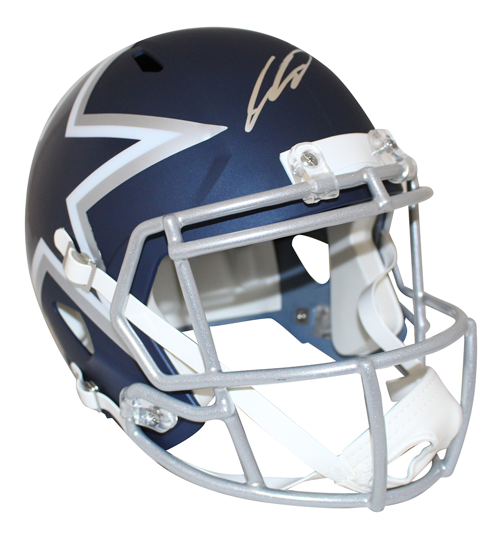 CeeDee Lamb Autographed Dallas Cowboys AMP Speed Replica Helmet FAN 27669