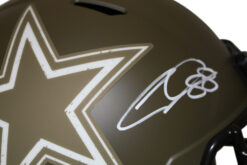 CeeDee Lamb Autographed/Signed Dallas Cowboys F/S Salute Helmet FAN