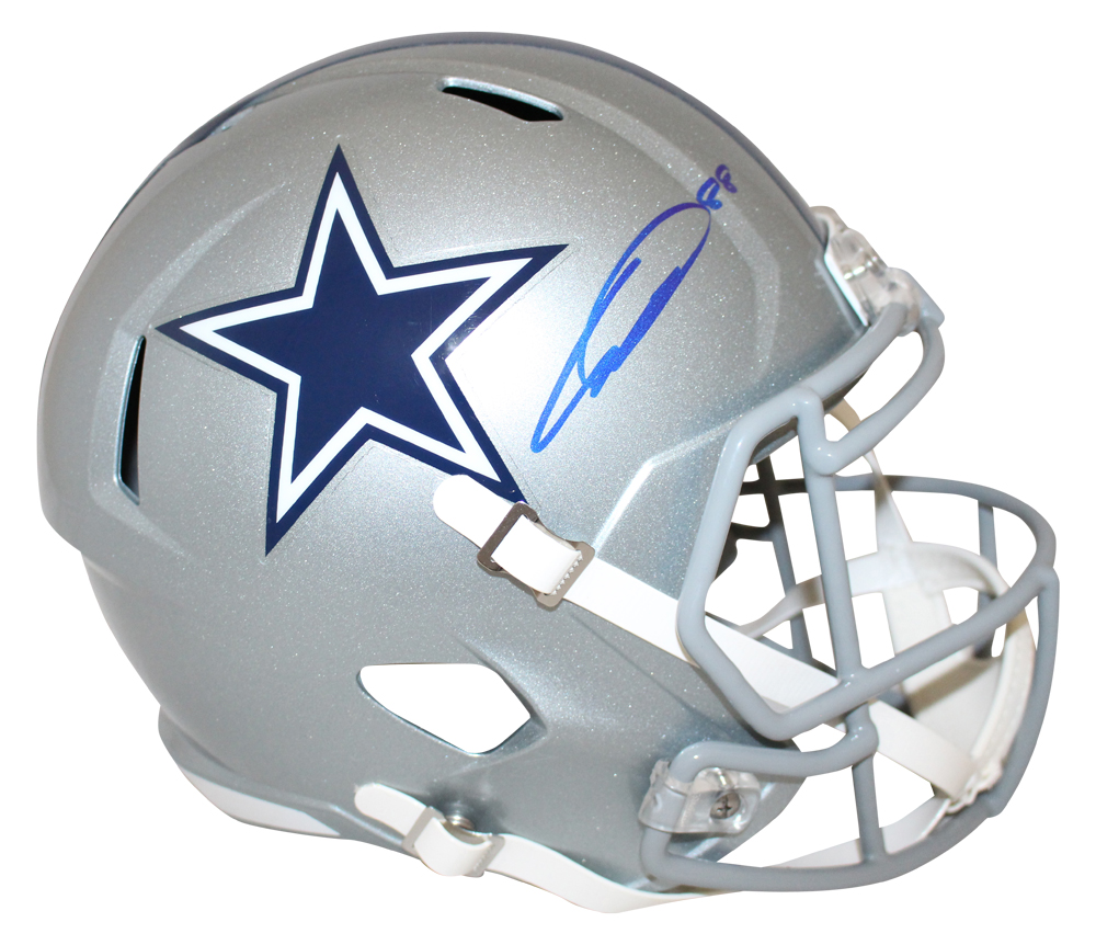 CeeDee Lamb Autographed Dallas Cowboys Speed Replica Helmet FAN 27667