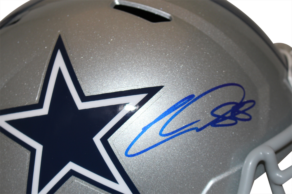 CeeDee Lamb Autographed Dallas Cowboys F/S Speed Helmet Beckett