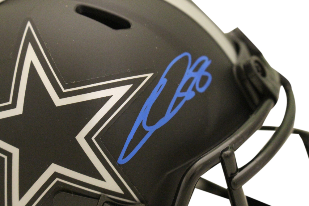 CeeDee Lamb Autographed Dallas Cowboys Eclipse Mini Helmet Beckett