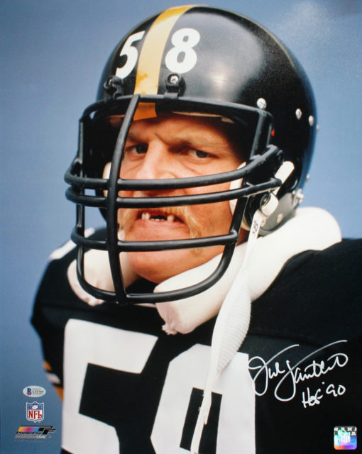 Jack Lambert Autographed/Signed Pittsburgh Steelers 16x20 Photo BAS 24210 PF