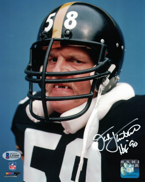 Jack Lambert Autographed/Signed Pittsburgh Steelers 8x10 Photo BAS 24211 PF