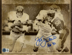 Jack Lambert Signed Pittsburgh Steelers 8x10 Photo HOF Beckett 45518
