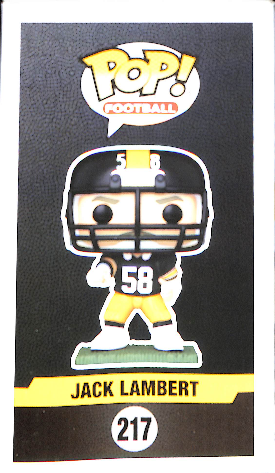 Jack Lambert Signed Pittsburgh Steelers Funko Pop! #217 Beckett