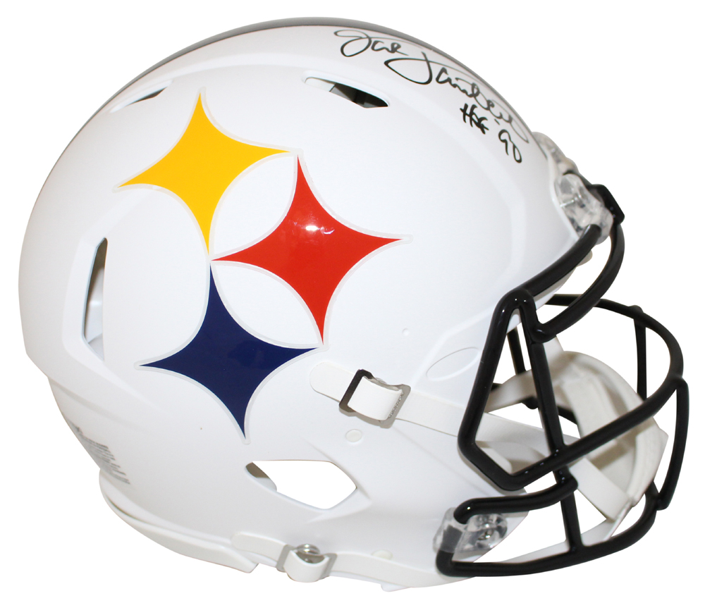 Jack Lambert Signed Pittsburgh Steelers Authentic AMP Helmet HOF JSA 28217