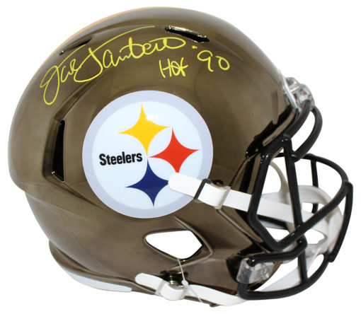 Jack Lambert Autographed Pittsburgh Steelers Chrome Replica Helmet BAS 24214