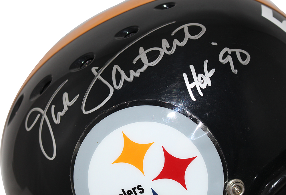 Jack Lambert Autographed/Signed Pittsburgh Steelers F/S Helmet HOF JSA