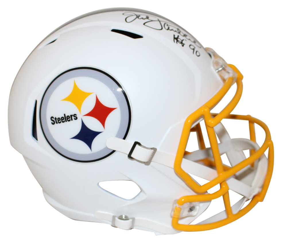 jack lambert signed mini helmet