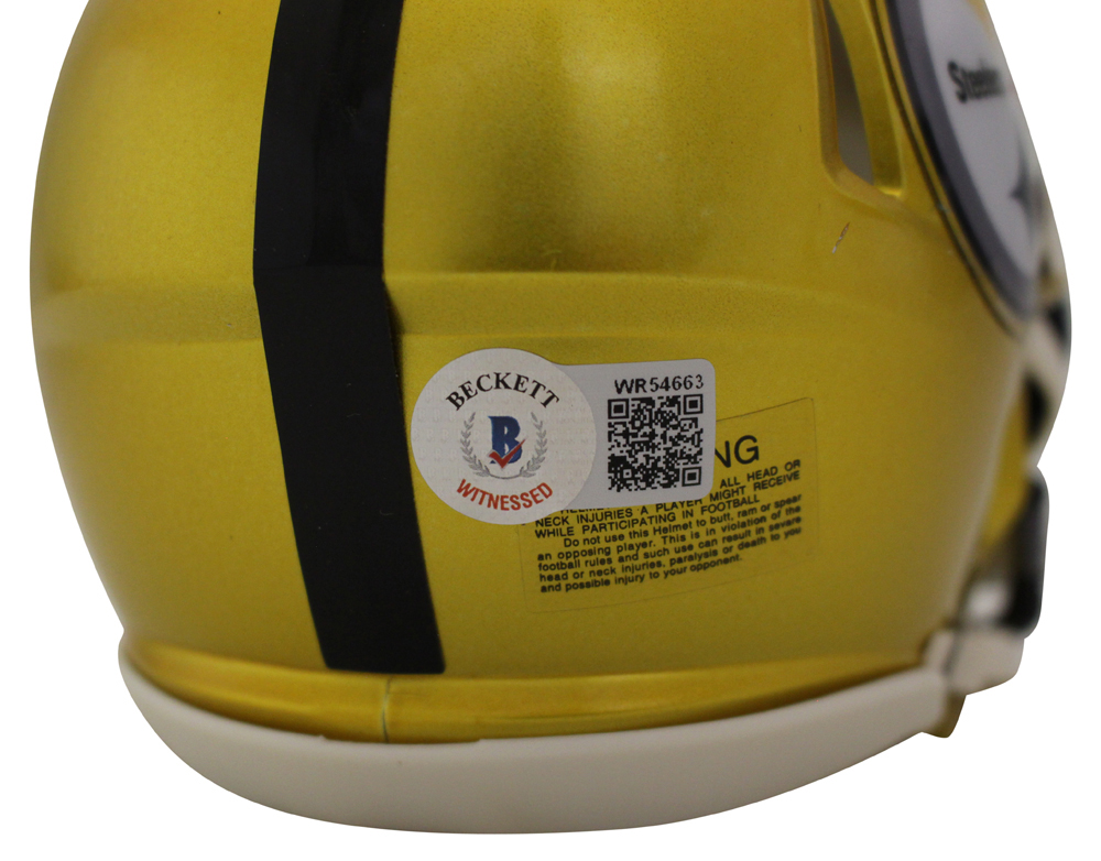 jack lambert signed mini helmet