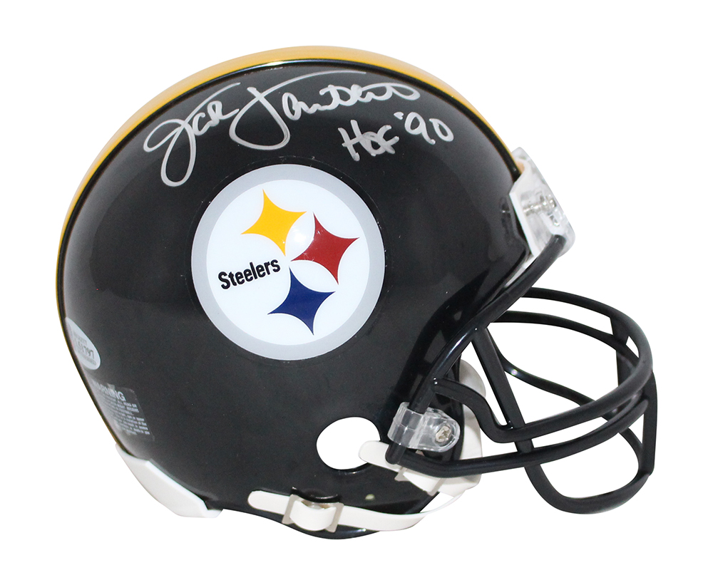 Jack Lambert Autographed Pittsburgh Steelers Mini Helmet HOF BAS 27179