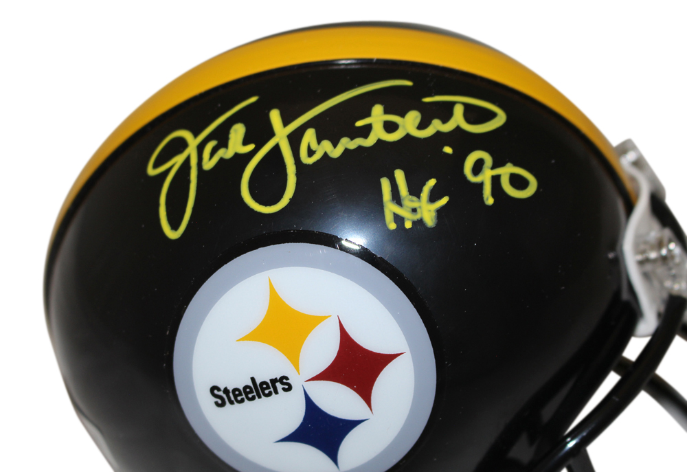 Jack Lambert Autographed Pittsburgh Steelers VSR4 Mini Helmet Beckett