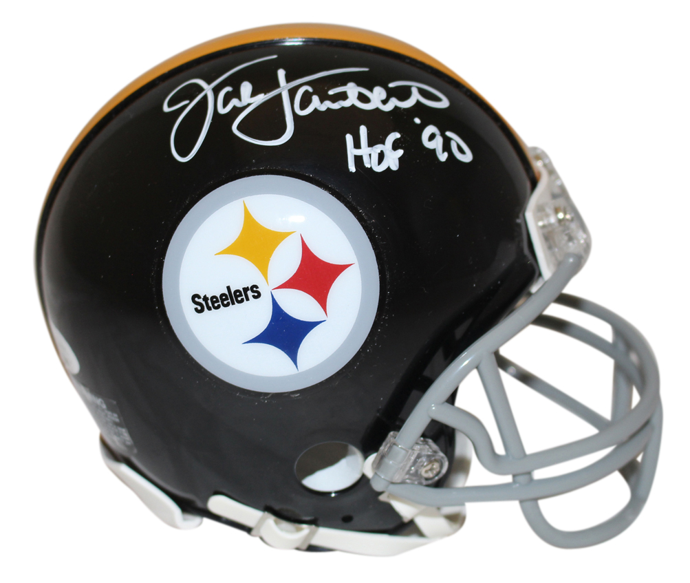 Jack Lambert Autographed Pittsburgh Steelers TB VSR4 Mini Helmet JSA