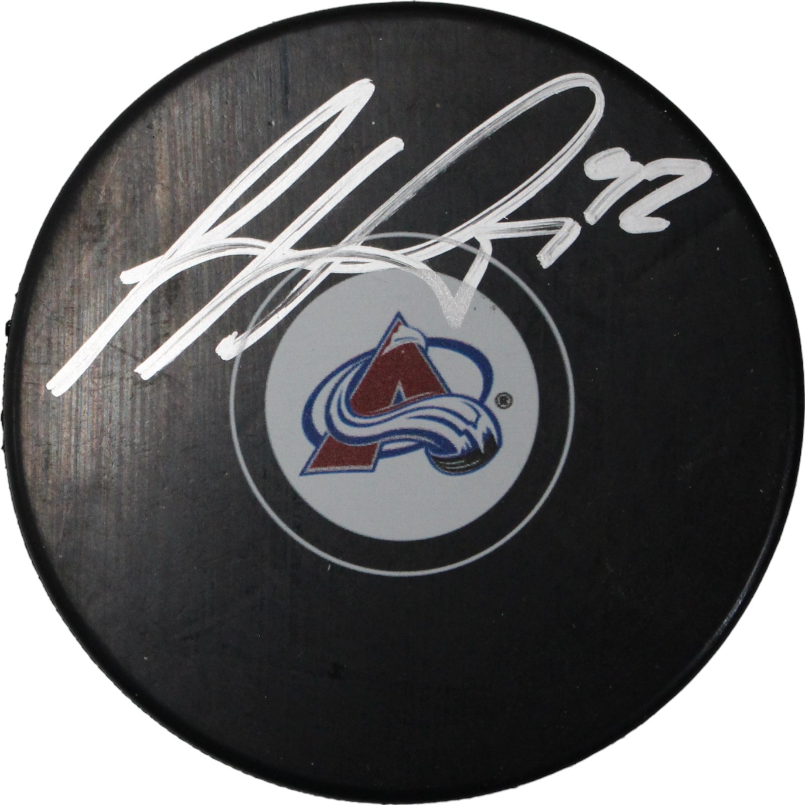 Gabe Landeskog Signed Colorado Avalanche Hockey Puck JSA 46399