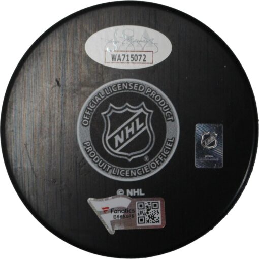 Gabe Landeskog Signed Colorado Avalanche Hockey Puck JSA 46399