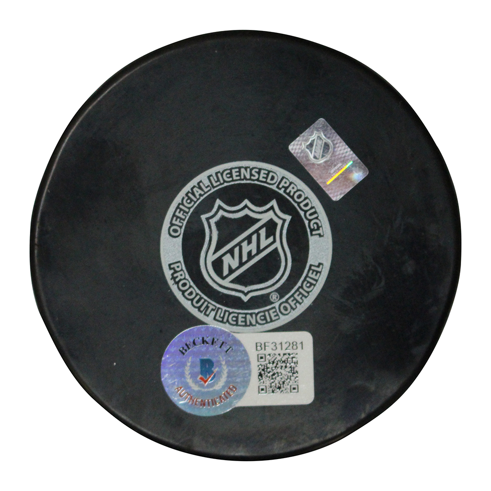 Gabriel Landeskog Autographed Colorado Avalanche Logo Puck Beckett