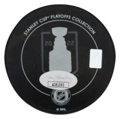 Gabriel Landeskog Signed Colorado Avalanche 2022 Champions Puck JSA