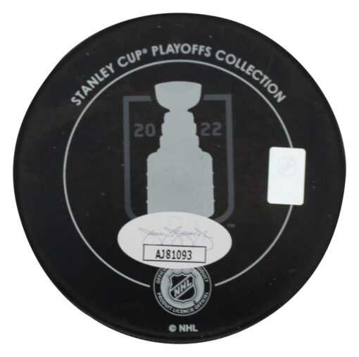 Gabriel Landeskog Signed Colorado Avalanche 2022 Champions Puck JSA