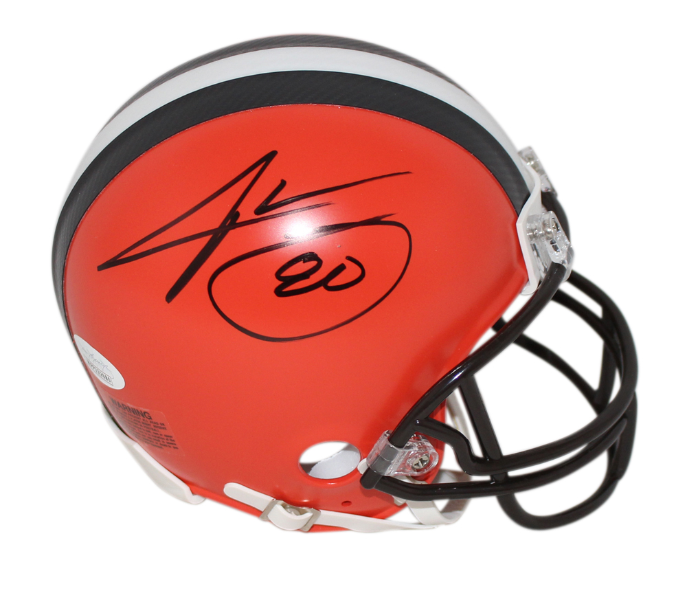 Jarvis Landry Autographed Cleveland Browns 2015 VSR4 Mini Helmet JSA 32925