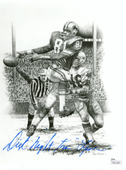 Dick Night Train Lane Autographed/Signed Detroit Lions 8x10 Photo JSA 55123