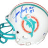 Jim Langer Autographed/Signed Miami Dolphins Mini Helmet HOF BAS 27393