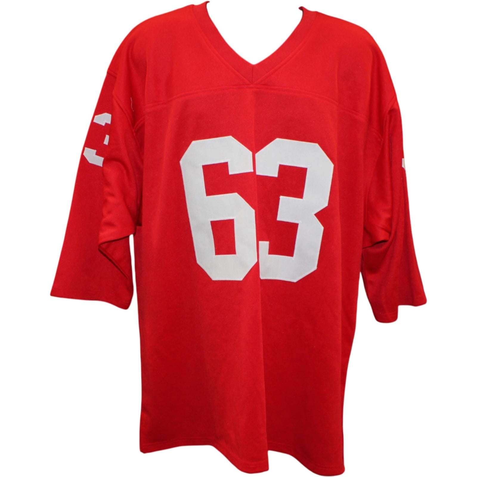Willie Lanier Autographed/Signed Pro Style Jersey Red Size XL James Spence 58755 4 Willie Lanier Autographed/Signed Pro Style Jersey Red Size XL James Spence 58755