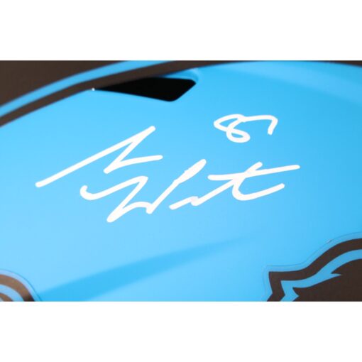 Sam LaPorta Autographed Detroit Lions F/S Rave Helmet Beckett 51295