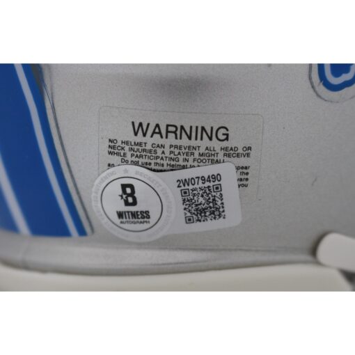 Sam LaPorta Autographed/Signed Detroit Lions 2024 Mini Helmet Beckett 48356