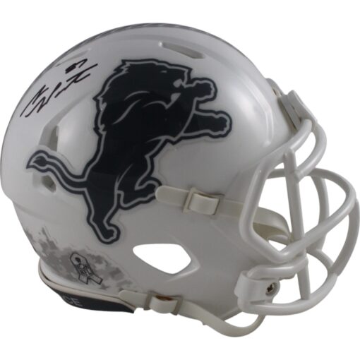 Sam LaPorta Autographed/Signed Detroit Lions 24 STS Mini Helmet Beckett 49657