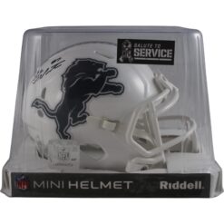 Sam LaPorta Autographed/Signed Detroit Lions 24 STS Mini Helmet Beckett 49657