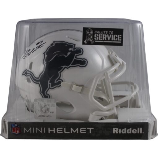 Sam LaPorta Autographed/Signed Detroit Lions 24 STS Mini Helmet Beckett 49657
