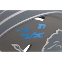 Sam LaPorta Autographed/Signed Detroit Lions Slate Mini Helmet Beckett 48359