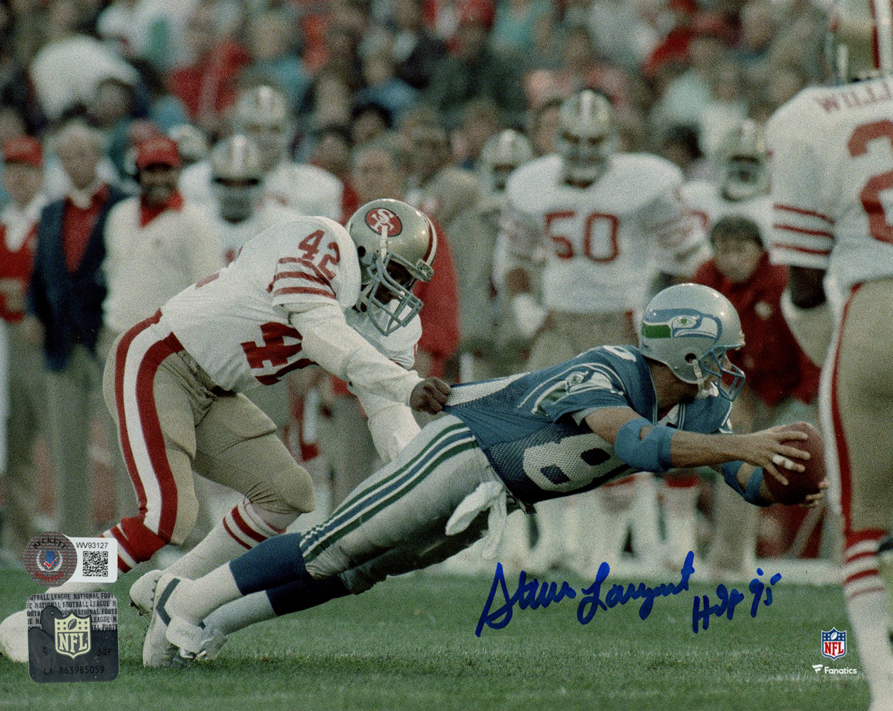 Steve Largent Autographed/Signed Seattle Seahawks 8x10 Photo Beckett