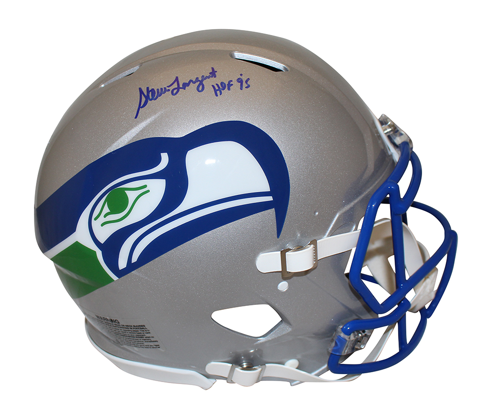 Steve Largent Signed Seattle Seahawks 83-01 Authentic Speed Helmet BAS