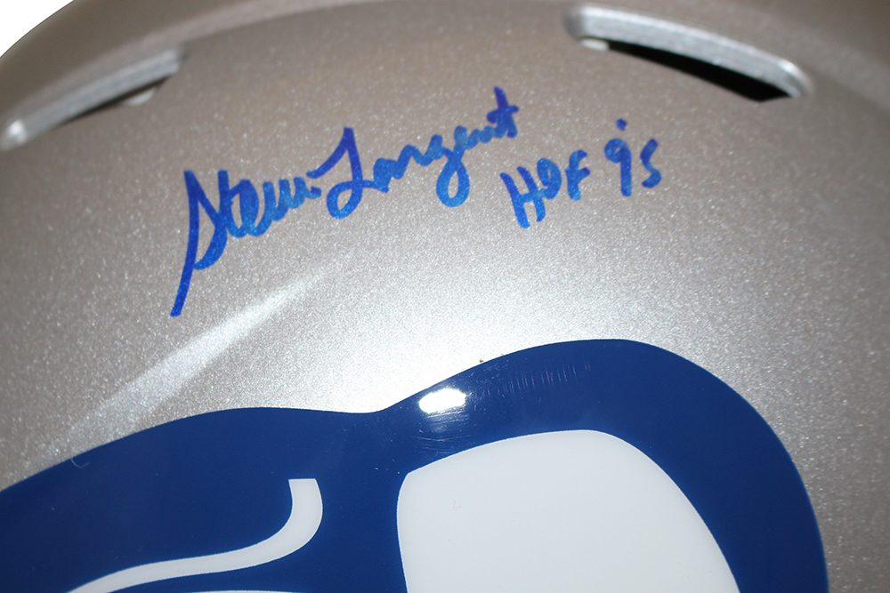 Steve Largent Signed Seattle Seahawks 83-01 Authentic Speed Helmet BAS