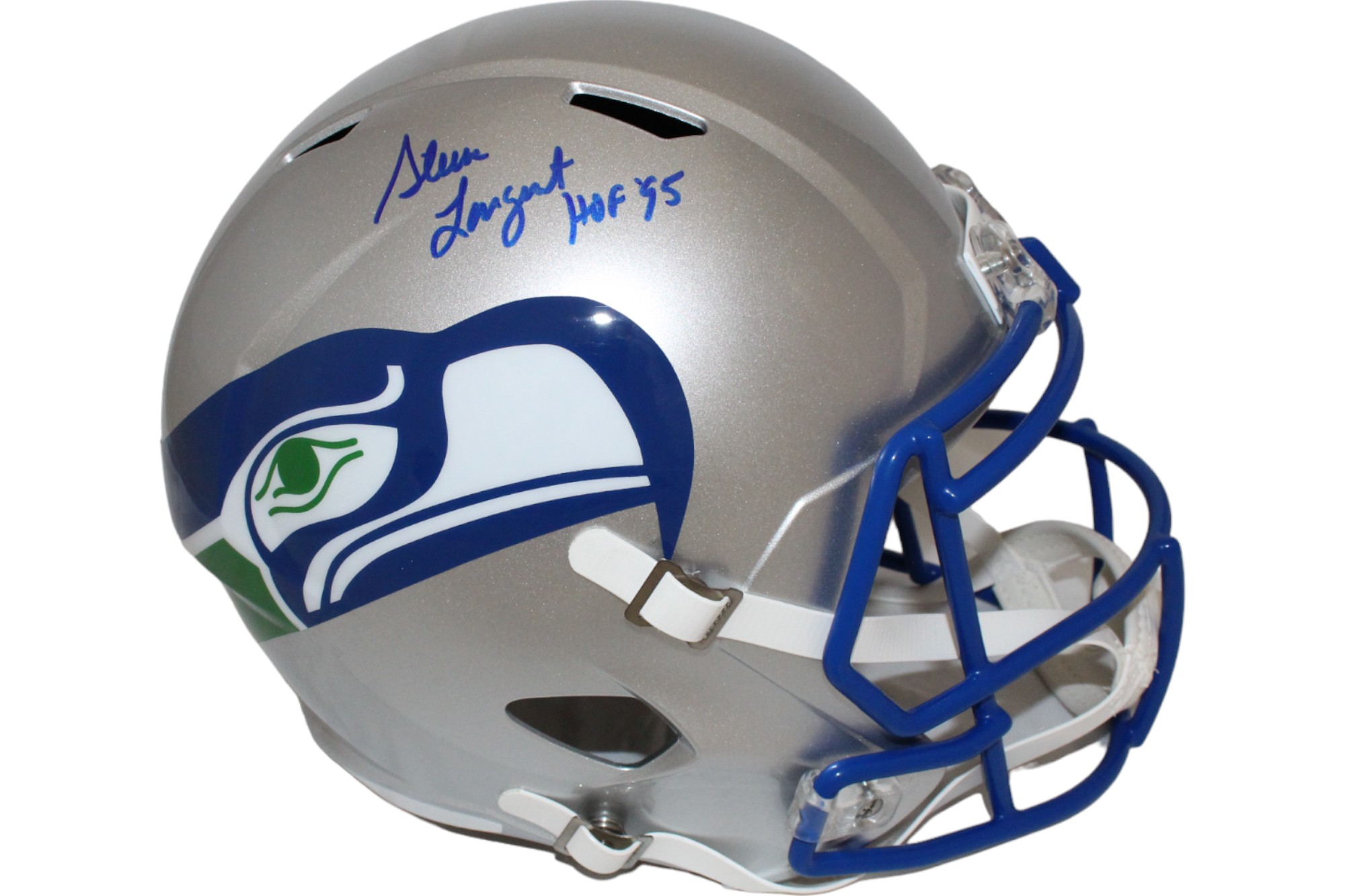 Steve Largent Autographed Seattle F/S Helmet HOF Beckett