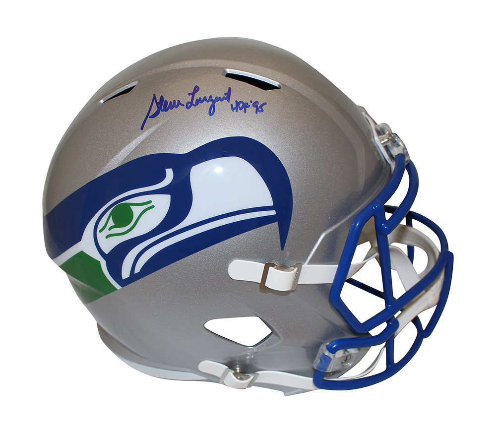 Steve Largent Autographed Seattle Seahawks F/S 83-01 Speed Helmet BAS