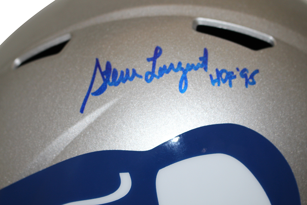 Steve Largent Autographed Seattle Seahawks F/S 83-01 Speed Helmet BAS