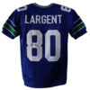 Steve Largent Autographed/Signed Seattle Seahawks Blue XL Jersey HOF BAS 24058