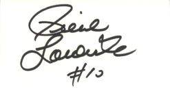 Pierre Larouche Autographed New York Rangers Index Card Beckett 45274