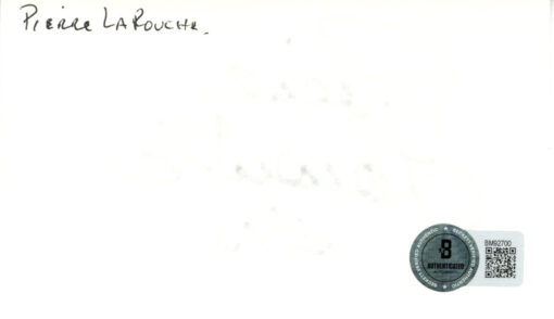 Pierre Larouche Autographed New York Rangers Index Card Beckett 45274